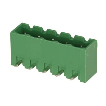 Fci Pluggable Terminal Blocks Oq 5.08 5P Green at Logo Close Stackabel Right Angle Nl66 OQ05545100J0G